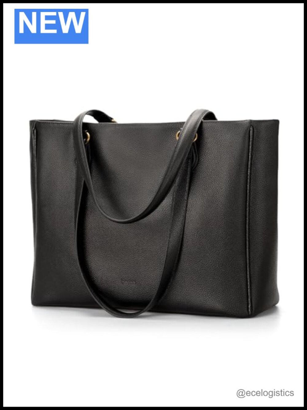 Genuine Leather Work Tote Bag Women 15.6" Laptop Purse Handbag